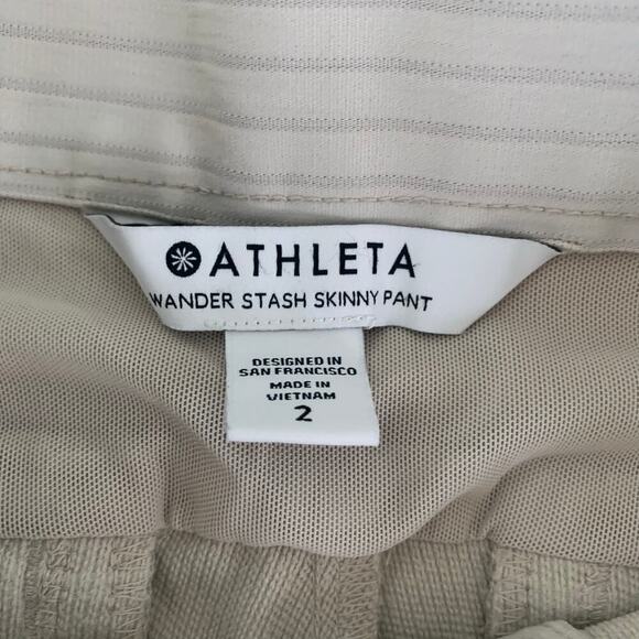 Athleta Wander Stash Skinny Pant Size 2 Abalone Breathable Outdoor Hiking Travel - Picture 8 of 16